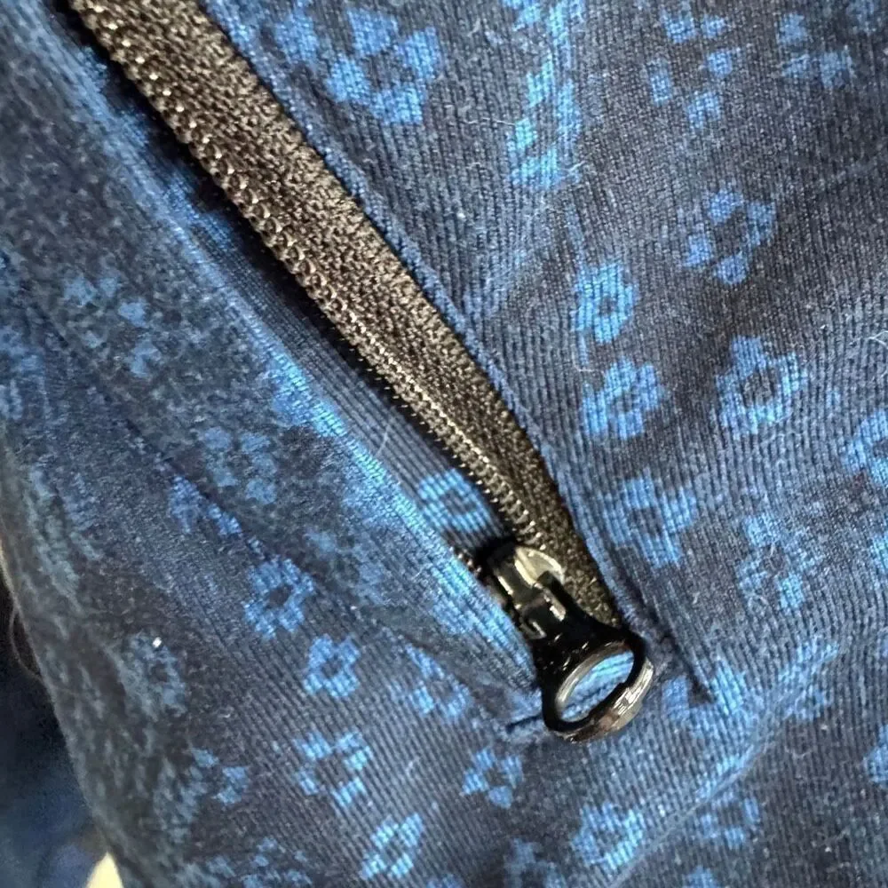 Lululemon H'Om Run Jacket full zip blue/black size 10